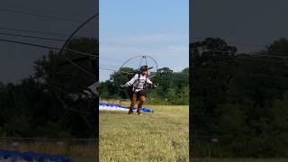 Paramotor takeoff w Dishcanfly paramotors paramotor flying [upl. by Aloin]