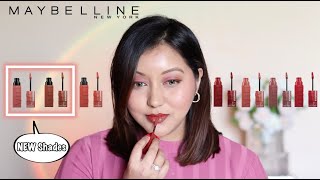 Maybelline Superstay Vinyl Ink Liquid Lipsticks 2 New Shades Review amp Lip Swatches [upl. by Aikam957]