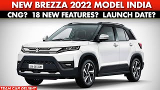 Brezza 2022  New Interiors CNG Premium Features  Launch Next Month [upl. by Adner]