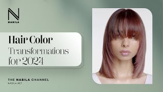 HAIR COLOR TRANSFORMATION IDEAS FOR 2024  NABILA [upl. by Zack828]