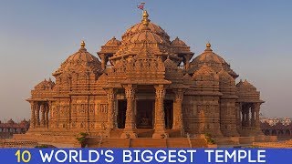 Top 10 Largest Hindu Temples In The World [upl. by Neelear216]