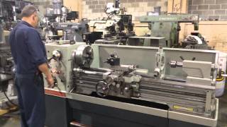 15quot x 50quot CLAUSINGCOLCHESTER ENGINE LATHE [upl. by Rillis]