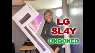 LETS UNBOX THE LG SL4Y SOUND BAR [upl. by Lrig568]