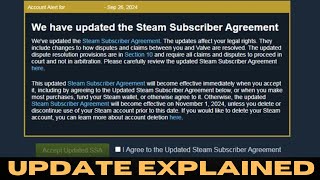 Steam Subscriber Agreement Update Lawyer Explains [upl. by Haeli882]