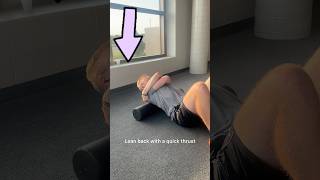 Crack Your Back With a Foam Roller 10 Second Pain Relief [upl. by Otes169]