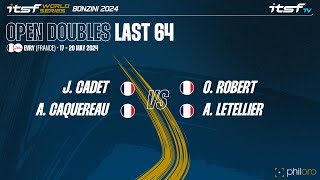 CadetCaquereau vs RobertLetellier  Last 64  ITSF WS Bonzini Open Doubles  Second Division [upl. by Darton]