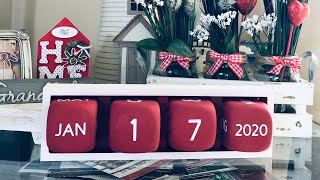 DollarTree DIY Perpetual Calendar 2020 [upl. by Eimile]