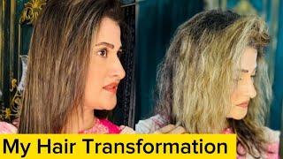 my hair transformation  Lifestyle with sahiba  sahiba rambo  my salon [upl. by Cristy]