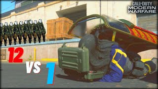 Disrespectful Ninja Defuse vs 12 Morons 🤪 Modern Warfare 12v12 Search amp Destroy Gameplay [upl. by Milburr]