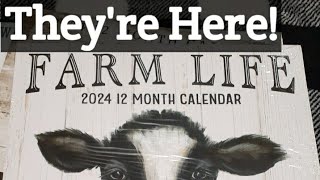 New Dollar Tree 2024 Farmhouse Calendars [upl. by Wampler594]