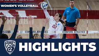 No 5 Stanford vs No 15 Ohio State Womens Volleyball Highlights  2023 Season [upl. by Darken419]