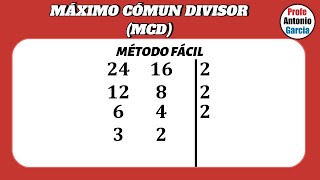 😱😱Mínimo Común Divisor Super Fácil Ejemplos🤯🤯 matematica tareas [upl. by Yecaj]