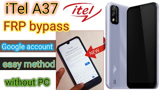 itel A37 A26 FRP Bypass Google account remove itel a37 frp bypass a571w frp bypass google account [upl. by Airdnekal]