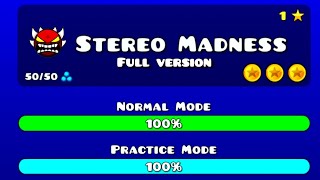 FULL version  Stereo Madness FULL  geometry dash [upl. by Hamaso259]