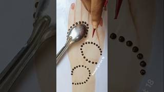 Mehndi trick for spoon 🥄🥄mehndi trending hennatattoo henna shortsfeed mehandi mehndi [upl. by Ilahsiav]