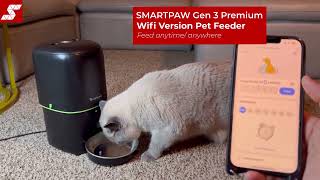 SMARTPAW Premium Smart Pet Feeder Gen 3  WIFI   Smartpaw Pet Online Store Singapore [upl. by Mayberry]