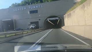 Pennsylvania Highway 476 South Allentown Tunnel and traffic [upl. by Bronson]