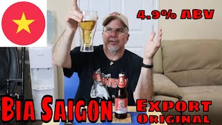 Bia Saigon Export Vietnam Review 482 [upl. by Vassaux271]