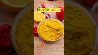 Linsen Curry Aufstrich Ein herzhaft köstlicher Brotaufstrich aus roten Linsen gesund und vegan [upl. by Nodnart]