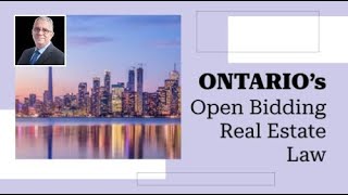 Ontario’s Open Bidding Real Estate Law  Real Estate News  Wagner da Silva [upl. by Plantagenet298]