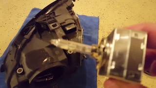 Audi A4S4 B8 HID Headlamp Bulb Replacement [upl. by Lingwood]