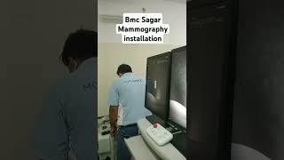 Mammography installation in BMC Sagar Radilogy Department paramedical mammogram [upl. by Ahsiekel]