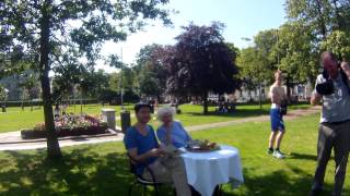 Fionnula Flanagan amp Roger Gual Photo Shoot  Eyre Square Galway [upl. by Trinette952]