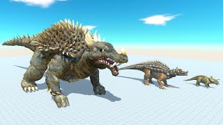 ARBS Anguirus Evolution  Anguirus vs Dinosaurs  Animal Revolt Battle Simulator [upl. by Atnauq222]