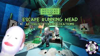 ESCAPE RUNNIING HEAD BEETLEJUICE EVENT 1010 AFTERLIFE TOKENS [upl. by Anigar]