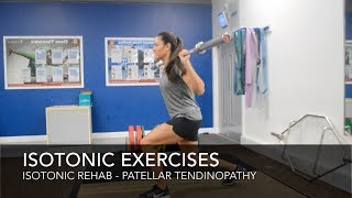 Patellar Tendinopathy Rehab  Isotonic Exercises [upl. by Andi595]