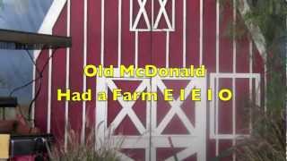 Old McDonald Had a Farm Song  Singalong with Lyrics  Real Animals [upl. by Aicnilav616]