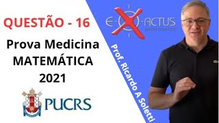 PUCRS MEDICINA 2021 QUESTÃO 16  Prof Ricardo A Soletti [upl. by Kwei958]