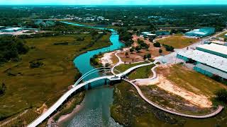 Drone Video of Noisette Creek Bridge Charleston SC [upl. by Toback163]