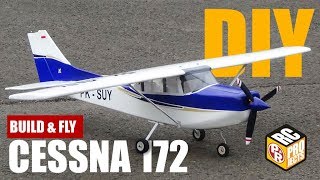 Cessna 172 RC Plane  DIY Build and Fly [upl. by Janos]