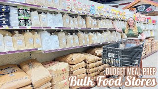 BULK FOOD STORE SHOP BUDGET MEAL PREP  FOOD STORAGE PANTRY TOUR CANNING RECIPES LARGE FAMILY MEALS [upl. by Anton]