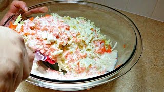 How to Make Coleslaw  Homemade Coleslaw Recipe  KFC Style Coleslaw [upl. by Colman]