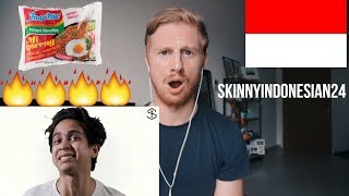 SKINNYINDONESIAN24  INDOMIE MIE DARI INDONESIA LAGU INDOMIE  INDONESIAN MUSIC REACTION [upl. by Courcy]