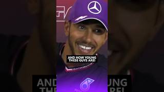 Lewis reaction to achieving 200 podiums 😂 f1 formula1 [upl. by Imot]