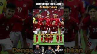 Record Coach Indra Sjafri 5x Final 4x Juara indrasjafri timnas timnasindonesia [upl. by Luas107]