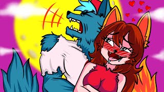 BOYFRIEND TURN INTO WEREWOLF  Rescue Girlfriend  Friday Night Funkin Animation  GoroZina [upl. by Ahsihat]