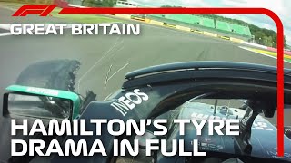 Lewis Hamiltons Tyre Drama In Full With Radio  2020 British Grand Prix [upl. by Vladi]