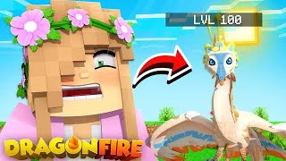 HATCHING A LEVEL 100 STORMFALCON   Minecraft DragonFire  Little Kelly [upl. by Linette]