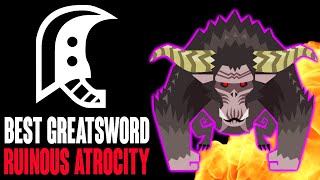 MHW Iceborne ∙ Best Comfy Greatsword  Ruinous Atrocity Tempered Rajang Solo [upl. by Marilla]