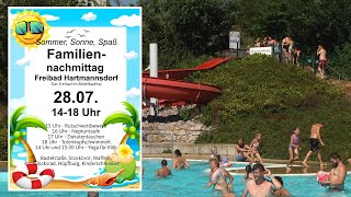 Sommer Sonne Spaß  Familiennachmittag im Freibad Hartmannsdorf [upl. by Evreh]