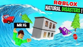 I SURVIVED NATURAL DISASTERS IN ROBLOX  Roblox tamil gameplay Mr IG [upl. by Aaberg]