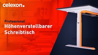 celexon elektrisch höhenverstellbarer Schreibtisch Professional Teaser [upl. by Luapnaes]