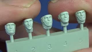 Unboxing Of Miniart 135 Kharkov Totenkopf Grenadiers Resin Heads [upl. by Abel]