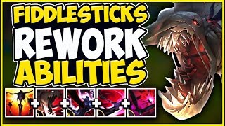 REWORKED FIDDLESTICKS ABILITIESGAMEPLAY REVEALED INSANE PASSIVE  League of Legends [upl. by Marilyn]