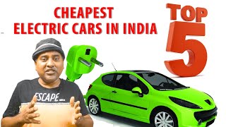 5 Cheapest Electric Cars In India  EWheeler  Arunai Sundar [upl. by Nereen]