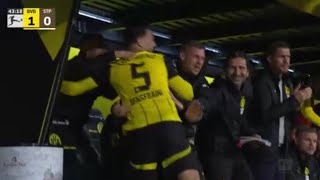 BENSEBAINI GOAL  BORUSSIA DORTMUND VS FC STPAULI [upl. by Deuno]